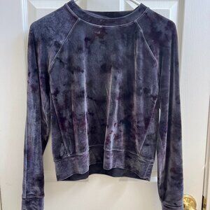 Lululemon Velour Warm Down Crew Interstellar Dark Grey Multi LIKE NEW